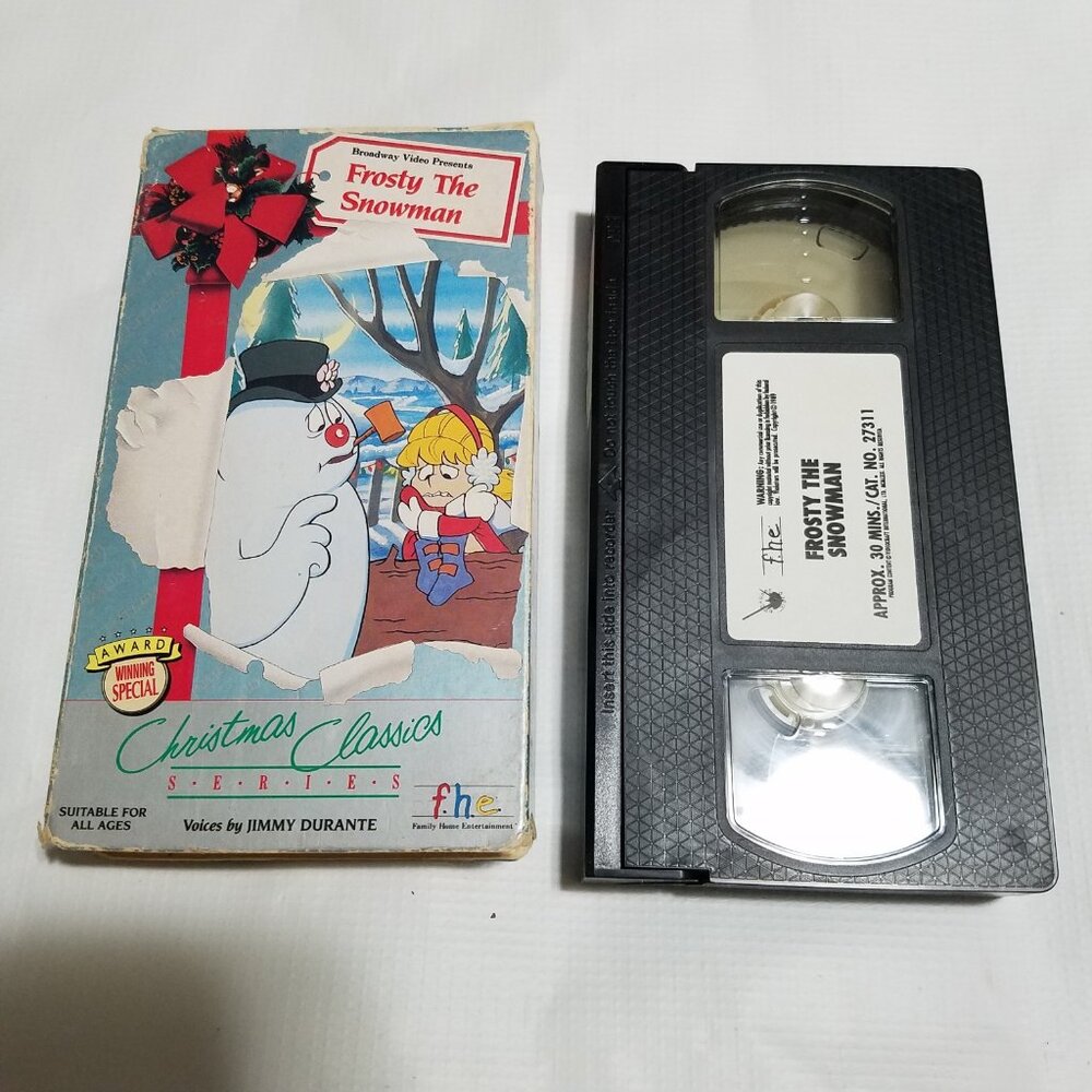 Frosty The Snowman - FHE Christmas classics VHS Tape Bundle & Save Santa Clause